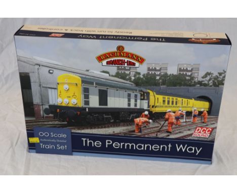Boxed Bachmann OO gauge 30049 DCC Sound The Permanent Way train set consisting of just the Class 20 Locomotive, BR Mk1 BSK Co