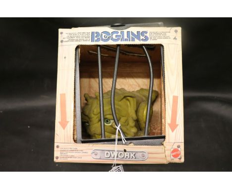 Boxed Mattel Boglins Dwork in cage box, gd condition with working eyes