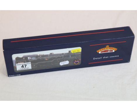 Boxed Bachmann OO gauge 32355 Standard Class 4MT Tank BR Lined Black e/crest weathered Blue Riband engine