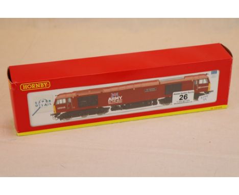 Boxed Hornby OO gauge R2883 DCC Ready Super Detail EWS Co-Co Diesel Electric Class 60 Locomotive The Territorial Army Centena