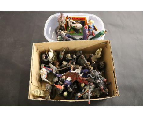 Various Collectable mainly Metal Figures including NLP Lord of the Rings, DC Comics Super Girl, Magneto, Two Face, Scarecrow,