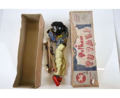 Boxed Pelham Puppet Golly in a good play worn condition