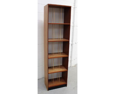 A modern four-shelf bookcase, 189 x 50cm.