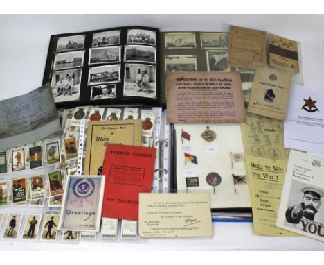 A group of military ephemera to include 'Trench Orders Fourth Division' and 'When I Join the Ranks' booklets, reproduction do