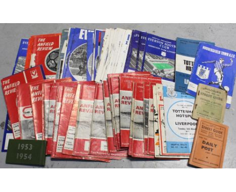 A small quantity of mainly Liverpool Football Club programmes from the late 1950s, 1970s and onwards, a Liverpool Football Cl