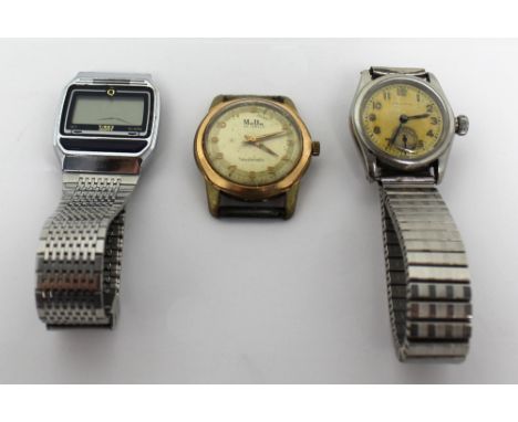 A mid-20th century gentlemen's wristwatch marked 'Oyster', with stainless steel strap, a Voodoo Doublematic gentlemen's wrist