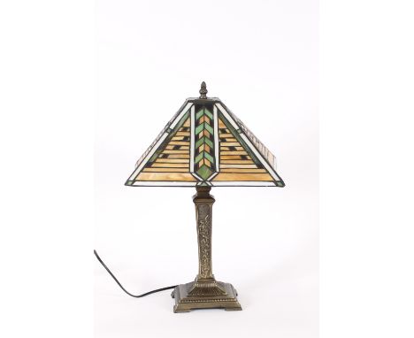 A Tiffany style table lamp