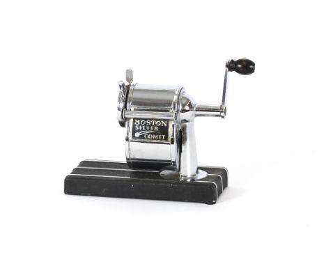 An Art Deco large desk top pencil sharpener, 11cm high