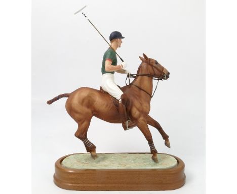 A Royal Worcester limited edition model, of HRH The Duke of Edinburgh, modelled by Doris Lindner, with plinth and certificate