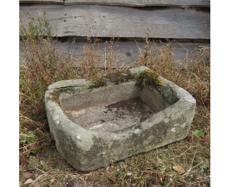 A stone trough 