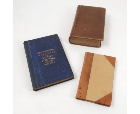 A Brief History of Worcester, fourth edition, Worcester, printed by J Tymbs, 1806, together with Bentley's History, Gazetteer