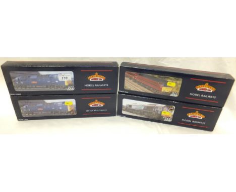 A collection of four Bachmann Branch Line Model Railways 00 gauge locomotives including a Class 57 West Coast Railways 57601 