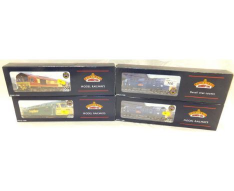 A collection of four Bachmann Branch Line Model Railways 00 gauge locomotives including a Class 57/0 Diesel 57011 Freight Lin