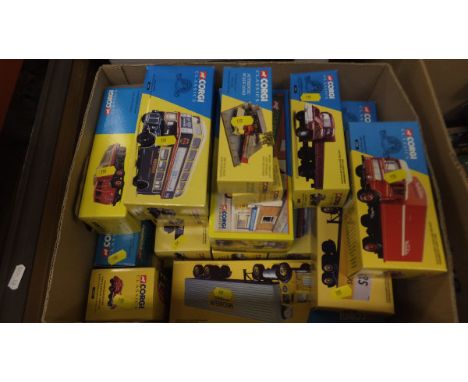 A collection of twenty Corgi Classics 40th Anniversary commercial vehicles and two Authentic Scale loads (all boxed) CONDITIO