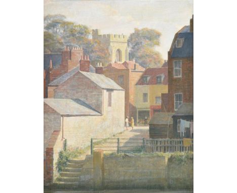λ John Bulloch Souter (British 1890-1972)Village SceneOil on boardSigned (lower right)46 x 36cm (18 x 14 in.)Provenance:Prope