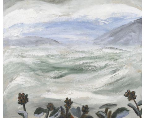 λ Winifred Nicholson (British 1893-1981)Landscape Under Snow, Eigg Oil on canvas 74 x 83.5cm (29 x 32¾ in.)Painted in circa 1