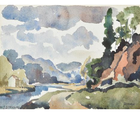 λ Walter Steggles (British 1908-1997)DinanWatercolourSigned (lower left) and titled (lower right)14 x 19cm (5½ x 7¼ in.)Execu