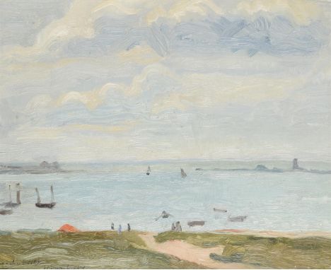 Jean Marchand (French 1883-1941)Seascape, high tideOil on board Signed and inscribed a Edith (lower left)22 x 26.5cm (8½ x 10