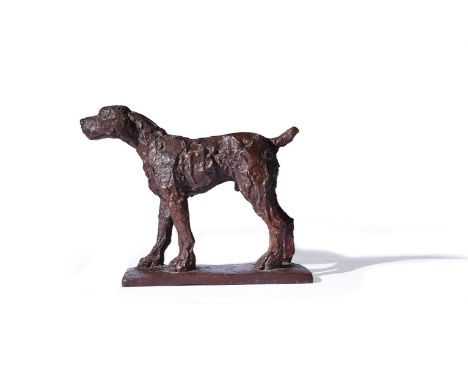 λ Elisabeth Frink (British 1930-1993)Small DogBronze with a brown patina Signed and numbered 4/10 (on the base)24 x 28cm (9¼ 