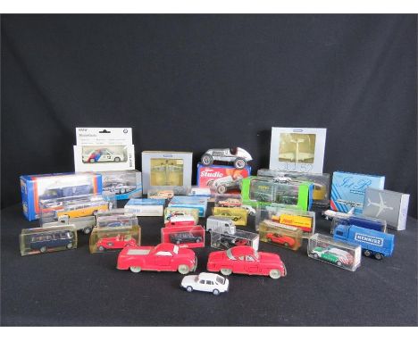 A quantity of model cars, mostly boxed, to include Schuco, Minichamps, BMW, Brooklyn etc. 