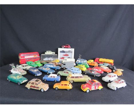 A quantity of model cars, including many Corgi, Solido models dating from 1970s. 