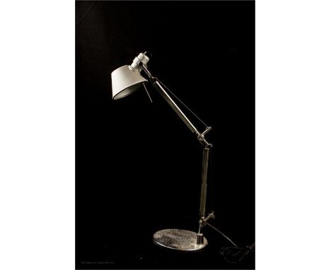 A chrome angle poised lamp, model Tolomeo Micro by M. De Luchi and G. Fassina for Artemide, overall height 65cm.