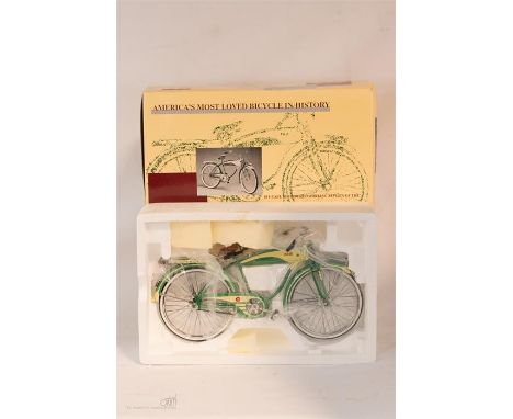 A Diecast working replica of the Columbia bicycle 1952 style, boxed scale model, c.1990.