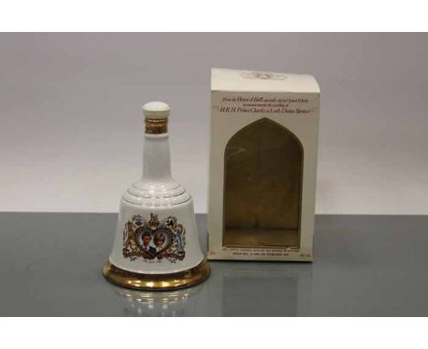 BELL'S 1981 ROYAL WEDDING BELL
Blended Scotch Whisky in white Wade ceramic decanter. 75cl, 43% volume, in carton. CONDITION R