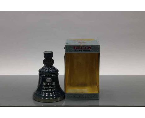 BELL'S 20 YEAR OLD DECANTER
Blended Scotch Whisky in blue Wade ceramic decanter. 75cl, 43° G.L., in carton. CONDITION REPORT: