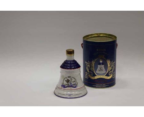 BELL'S PRINCESS EUGENIE BELL
Blended Scotch Whisky in white and blue Wade ceramic decanter. 75cl, 43% volume, in tube.
 CONDI