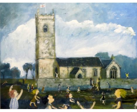 Simeon STAFFORD (British b.1956) Crowlas Parish Church Lithograph Signed and numbered 12/120 lower left Framed and glazed Pic