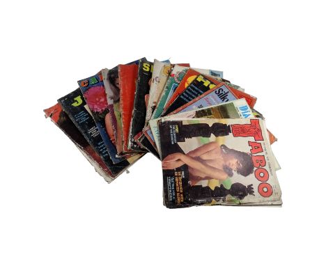 A collection of 1960's-70's adult magazines - including first edition Blaze magazine, together with other titles including Ja