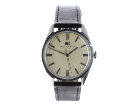 International Watch Co. (IWC) stainless steel gentleman's wristwatch, ref. R810, circa 1960s, serial no. 1977005, circular si