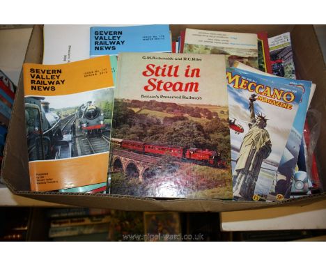 A quantity of steam engine magazines etc.