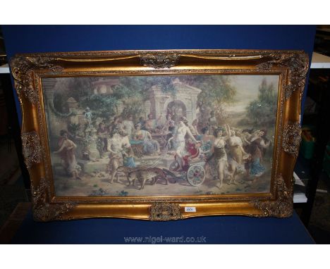 A Print of a Roman Feast