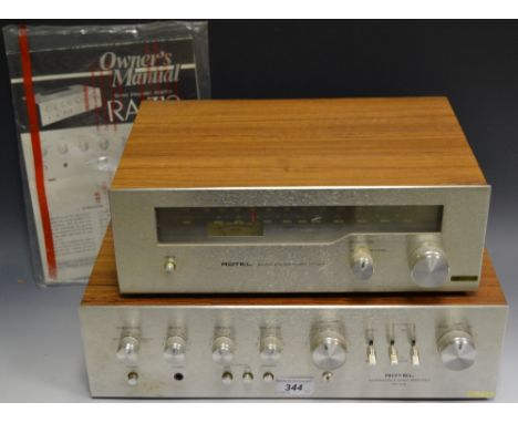 A Rotel RA-312 Integrated Stereo Amplifier; a Rotel RT-224 AM/FM Stereo Tuner (2)