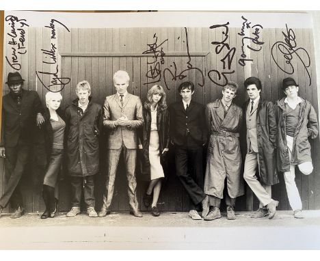 Quadrophenia CAST signed photo 14x11 inch photo signed by SEVEN actors who starred in the movie , including Phil Daniels , Ma
