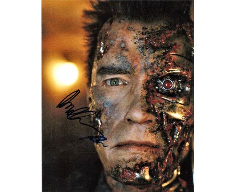 Arnold Schwarzenegger signed 16x12 Terminator colour photo. Arnold Alois Schwarzenegger ( born July 30 , 1947) is an Austrian