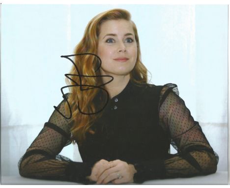 Amy Adams signed 10x8 colour photo. Amy Lou Adams (born August 20 , 1974) is an American actress and film producer. Known for