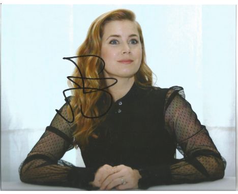 Amy Adams signed 10x8 colour photo. Amy Lou Adams (born August 20 , 1974) is an American actress and film producer. Known for