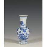 China, a small blue and white porcelain vase, Kangxi period (1662-1722),