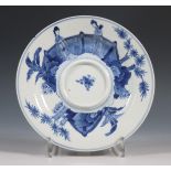 China, a blue and white porcelain dish, Kangxi six-character mark and of the period (1662-1722),