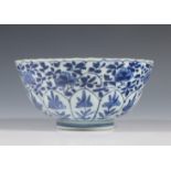 China, a blue and white porcelain bowl, Kangxi period (1662-1722),