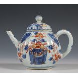 China, an Imari porcelain teapot and cover, 18th century,