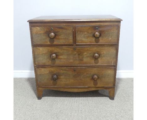 A Victorian mahogany Chest of Drawers, W 91cm x D 51cm x H 91cm. 