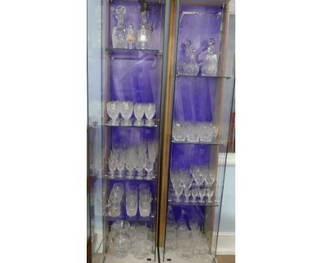 A large collection of Waterford Crystal 'Colleen' pattern Glasses, including: 8 x red wine, 8 x white wine, 6 x sherry, 6 x t