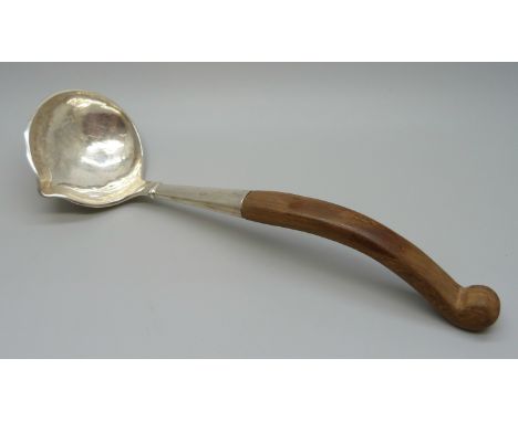 A Peruvian silver ladle, marked Peru and 925