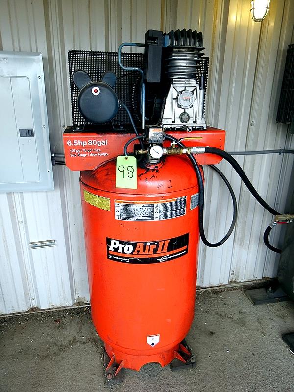 PRO AIR II 6.4HP/80 GAL MD PALK6580V2 1998 AIR COMPRESSOR 200PSI