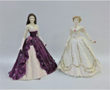 Two Royal Worcester Ltd Edition figures to include Sweetest Valentine &amp; Royal Worcester Figure of the Year 2002 - Charlot