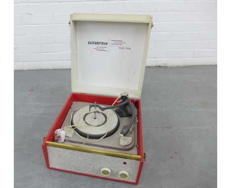 Elizabethan Pop-Ten vintage record player